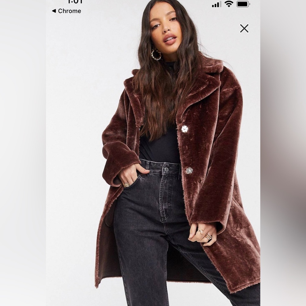 ASOS Design Bonded Plush Jacket